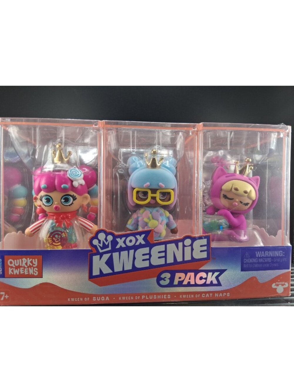 XOX Kweenie 3-Pack Quirky Kweens Series Collectible Figures